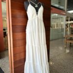 Vestido fluido branco marca Ohboy