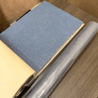 Papel de Parede Linho Azul