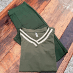 Conjunto feminino calça e blusa verdes