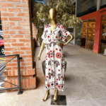 Vestido feminino estampa flores